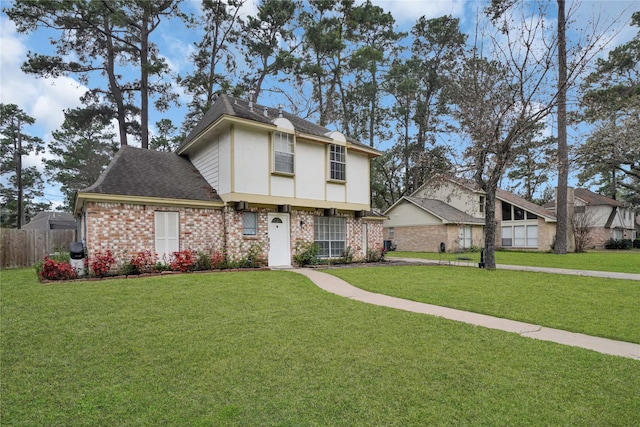 view of front of house with a front yard