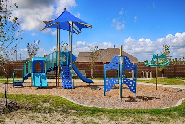 view of jungle gym