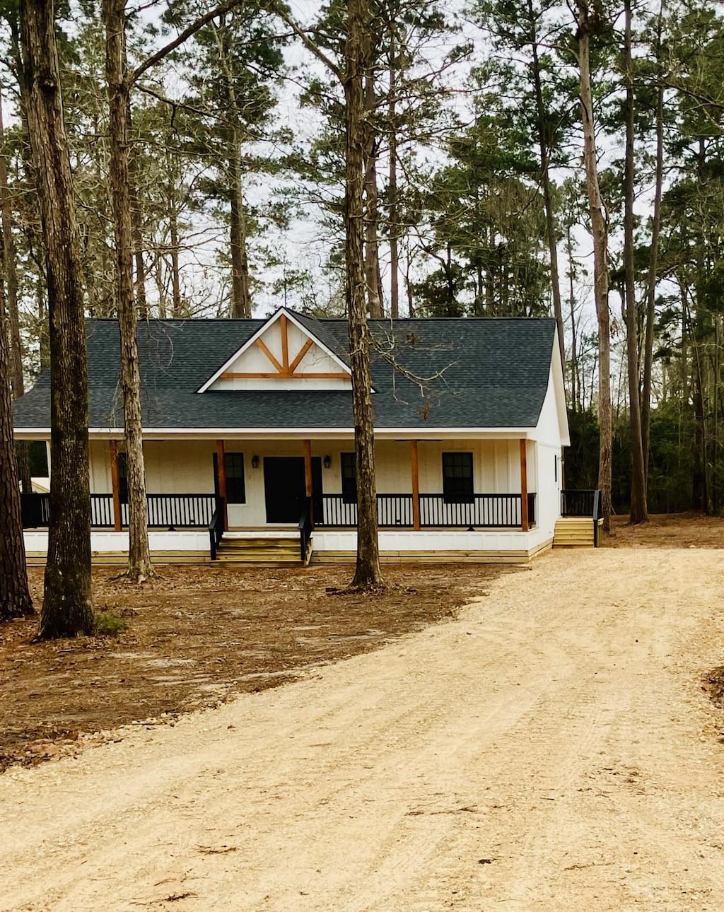 view of front of property with covered porch