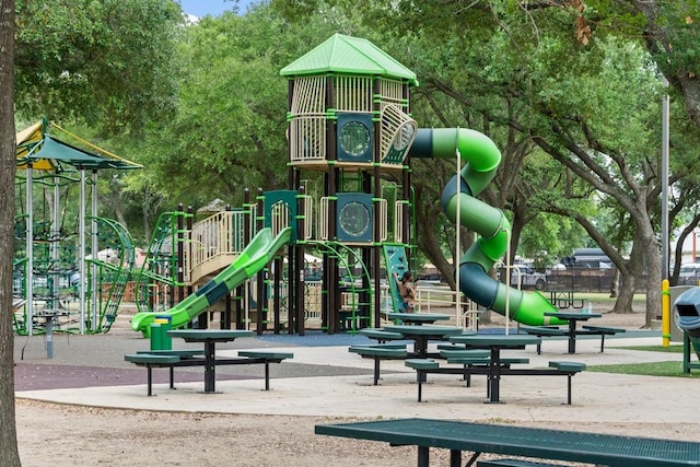 view of jungle gym