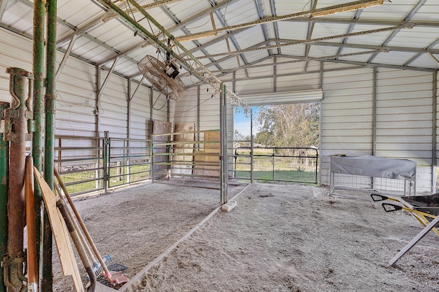 view of horse barn