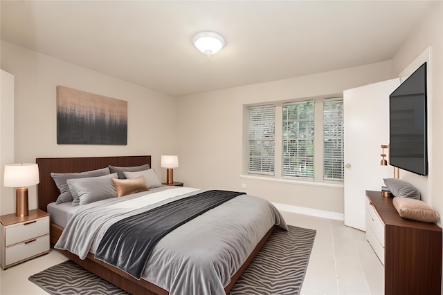 view of tiled bedroom