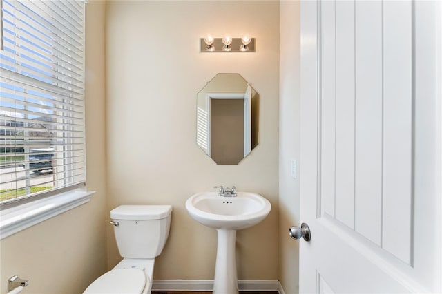 bathroom featuring toilet