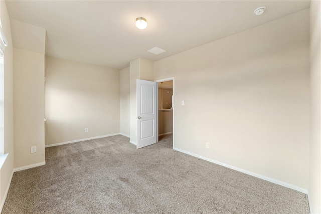 view of carpeted empty room