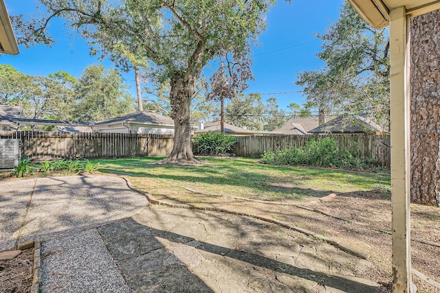 view of yard featuring a patio