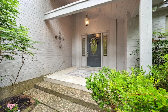 property entrance with a porch