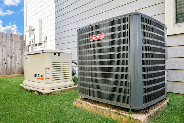 exterior details with central AC unit