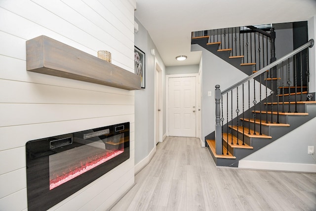 interior space featuring hardwood / wood-style flooring