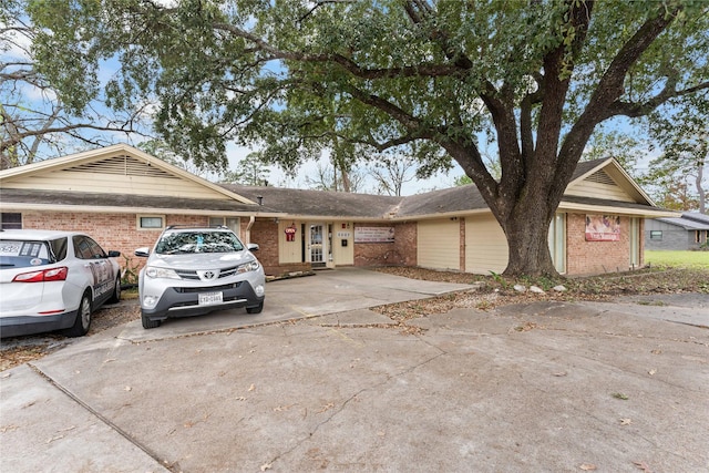 view of ranch-style home