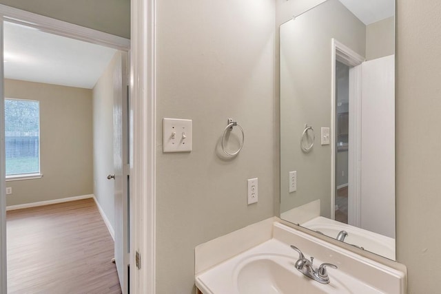 bathroom with vanity