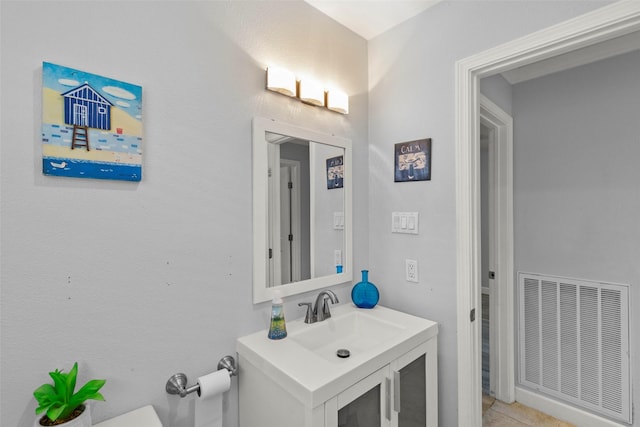 bathroom featuring vanity and tile patterned floors