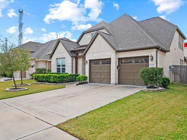 view of front of house with a front yard