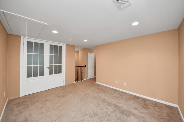 view of carpeted empty room