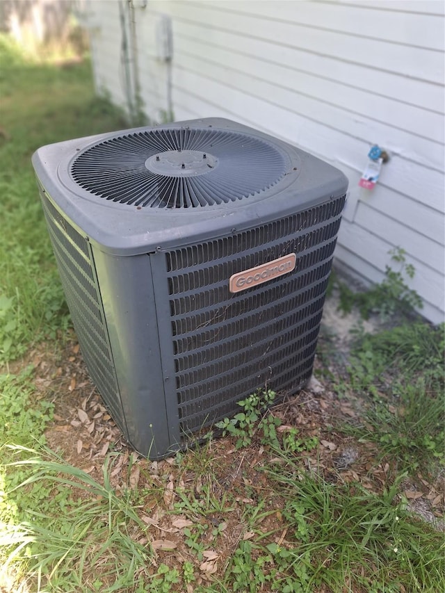details with central air condition unit