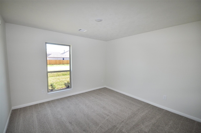 view of carpeted empty room