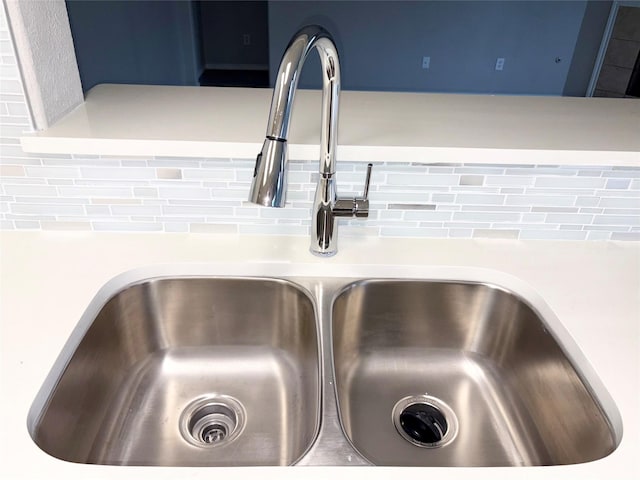 interior details featuring sink