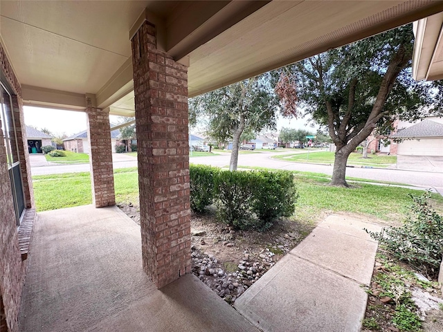 view of patio / terrace with a porch