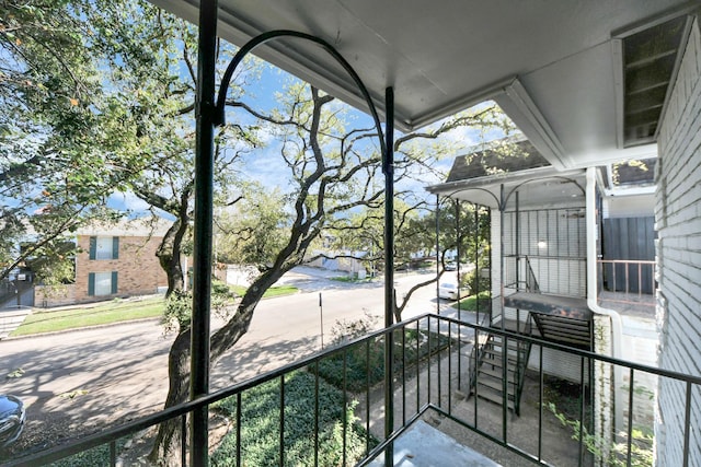 view of balcony