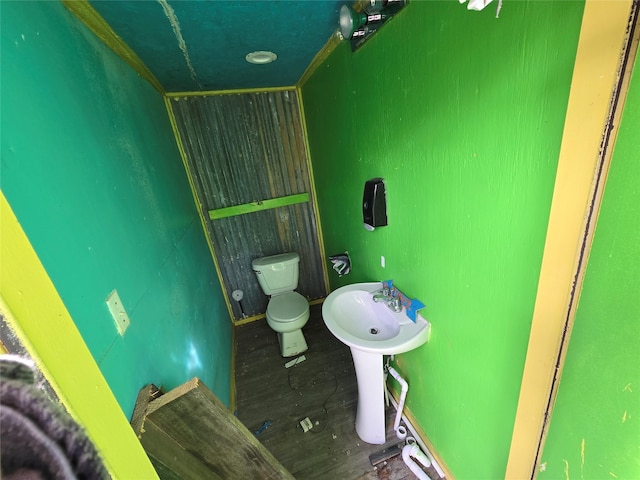 bathroom featuring toilet