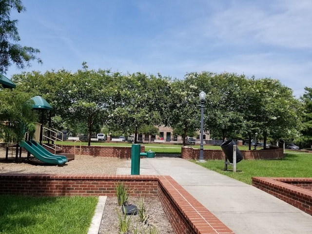 view of community featuring a playground