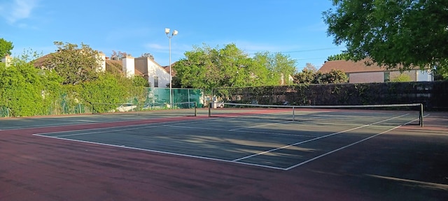 view of tennis court