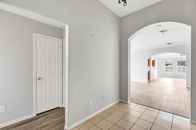 view of tiled empty room