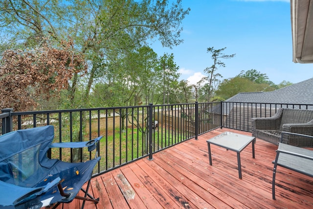 view of wooden terrace