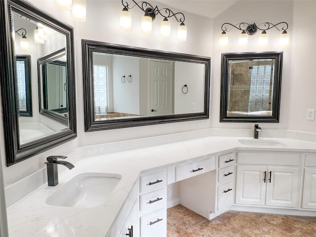 bathroom with vanity