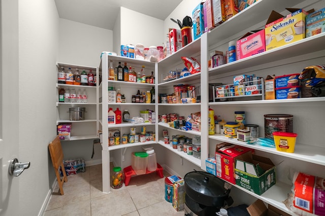 view of pantry