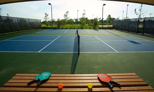 view of tennis court