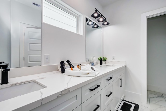 bathroom with vanity