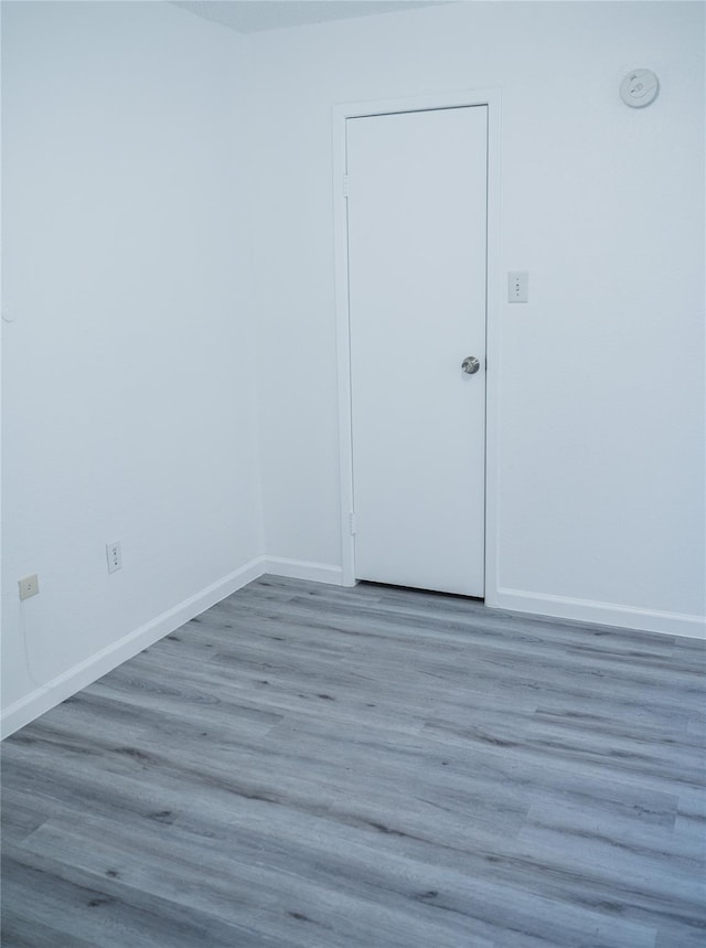 empty room featuring light hardwood / wood-style flooring