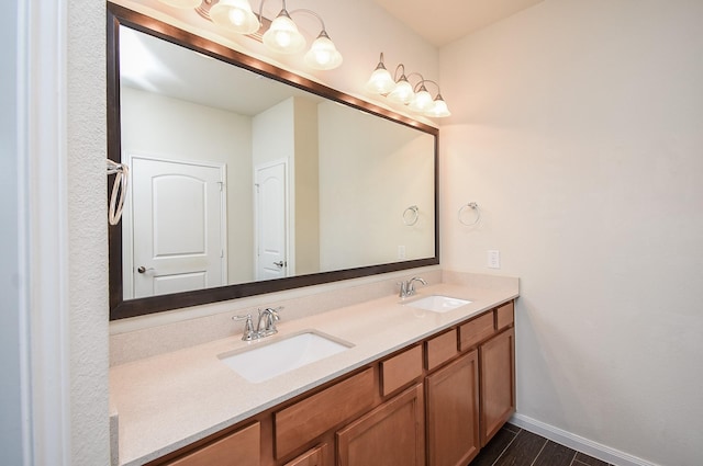 bathroom with vanity