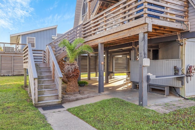 view of home's community with a wooden deck