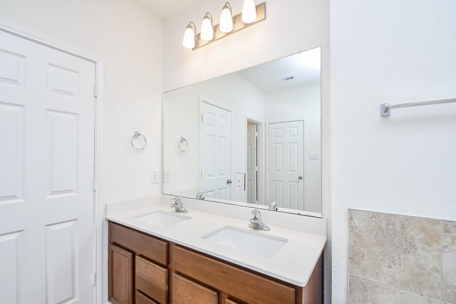 bathroom featuring vanity