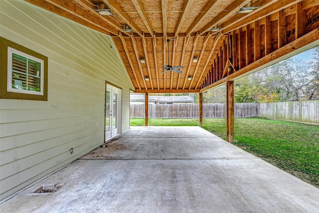 view of patio / terrace featuring french doors