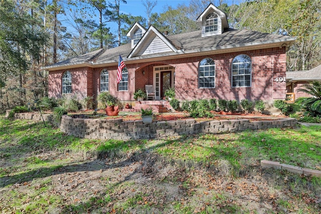 view of front of home with covered porch