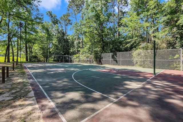 view of basketball court