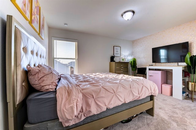 bedroom with carpet