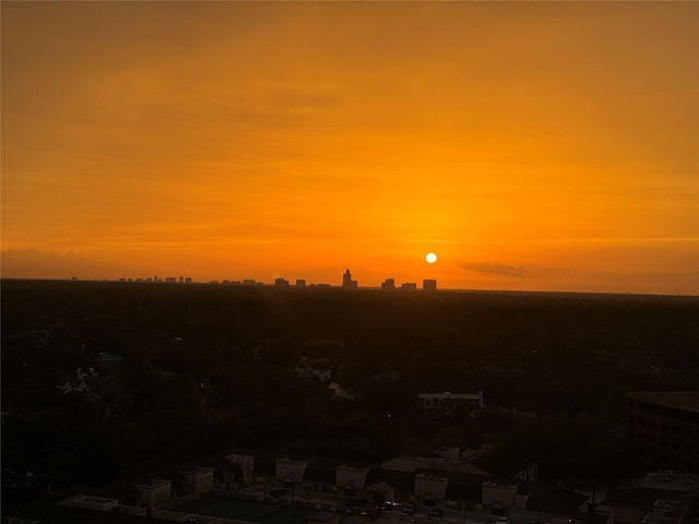 view of nature at dusk