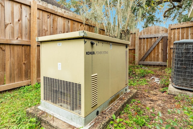 details with central air condition unit