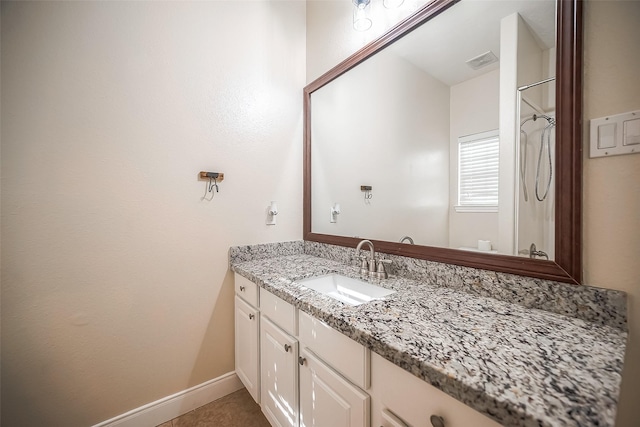 3815 Founders Dr, Needville, TX 77461 - bathroom with vanity and a shower