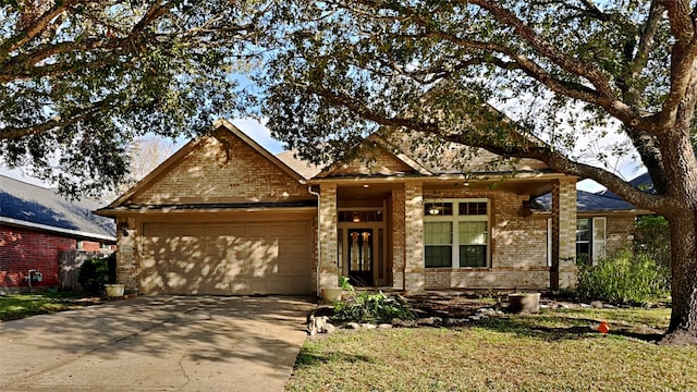 craftsman inspired home with a garage