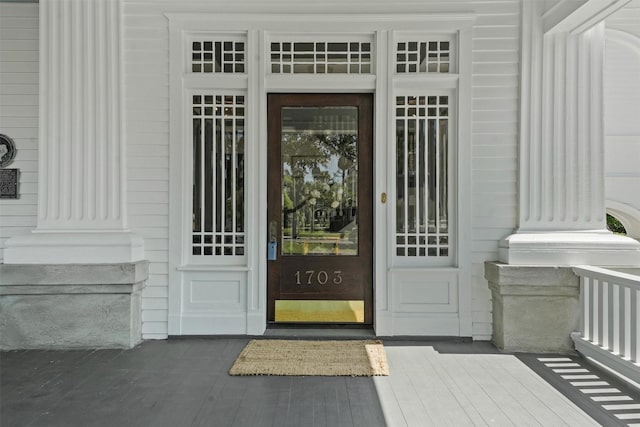 view of property entrance