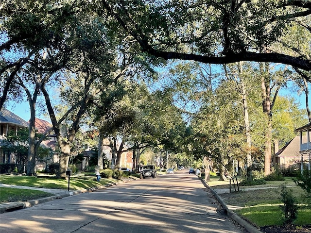 view of road