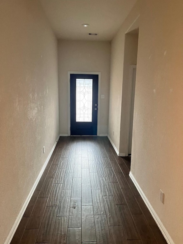 12209 Renewal Way, Houston, TX 77047 - entryway with dark hardwood / wood-style floors