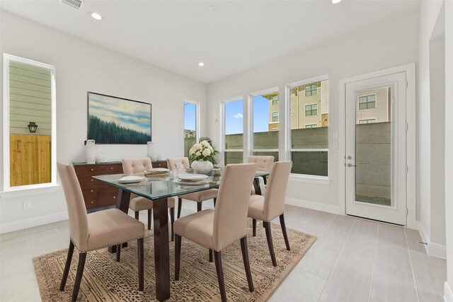 view of dining room