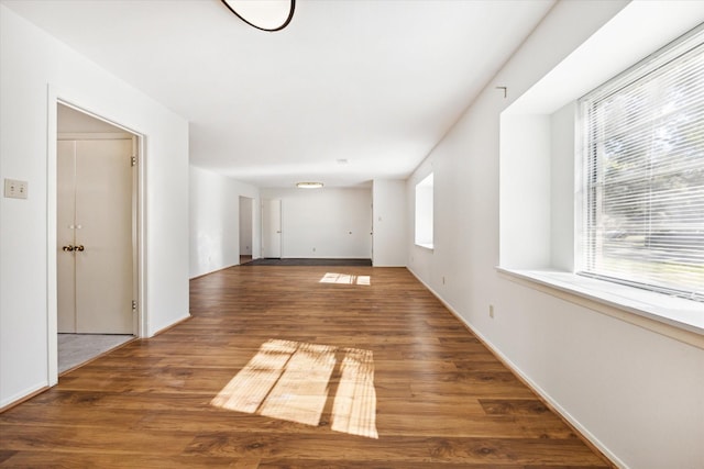 interior space featuring dark hardwood / wood-style flooring