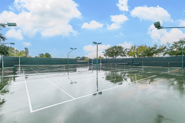 view of tennis court