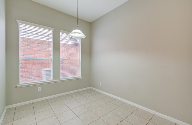 view of tiled spare room